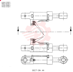 HYD LINES, CYLINDER YN13H00002F1