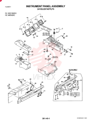 PANEL INSTAL ASSY (W/O RADIO) (F5 ONLY)