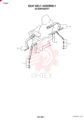 SEAT BELT ASSY. (STD. - N.A.) 24100P4501F1