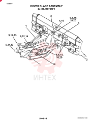 Схема (ED180) - BLADE RUNNER EXCAVATOR/DOZER ASN YLU0001 (1/99-12/01) 24100J20768F1