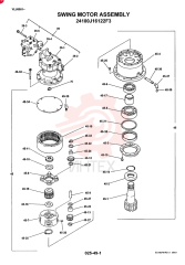 Схема (ED180) - BLADE RUNNER EXCAVATOR/DOZER ASN YLU0001 (1/99-12/01) 24100J16122F3