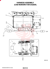 HARNESS ASSY, CAB CAB WITH DOZER YM14EU0002F1 (3)