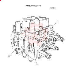 Схема (ED190LC) - BLADE RUNNER EXCAVATOR/DOZER BTW YL02U0101 - YL03U0135 (1/02-12/06) YM30V00001F1 (1)
