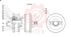 TRACK ROLLER 24100N10082F1