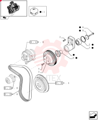 SCREW,Hex Flg, M10 x 1.5 x 20
