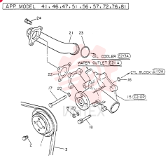 Схема (FD6T04) - NISSAN DIESEL ENGINE - LK500 (1/06-12/06) VG21051Z5013 (1)