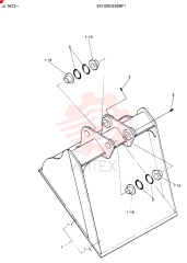 BUCKET ASSY,SCRAPER 24100N5928F1