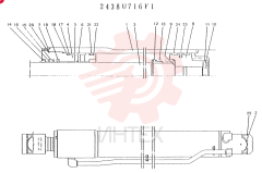 Схема (K903) - MARK II EXCAVATOR BTW LE6601 - LE7871 (1/88-12/03) 2438U716F1