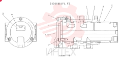 Схема (K903) - MARK II EXCAVATOR BTW LE6601 - LE7871 (1/88-12/03) 2436U881F1