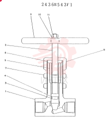 VALVE ASSY STOP 2436R543F1