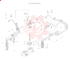 HYDR LINES ASSY, CONSISTS OF REF. 1 TO 32