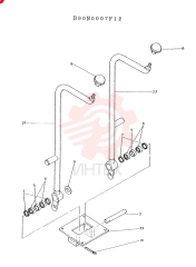 LEVER ASSY, CONTROL, CONSISTS OF REF. 3 TO 33