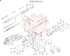 Схема (K904) - MARK II EXCAVATOR BTW YW0101 - YW1118 (1/88-12/03) 2436U1319F1