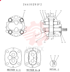 HYDRAULIC PUMP 2441U291F2