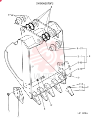BUCKET ASSY, 0.45 CUBIC  METER