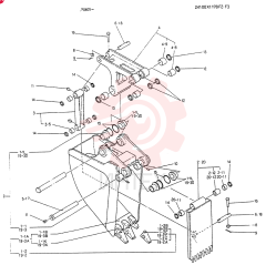BUCKET ASSY, Serial Range: YP0115--YP0139 24100X1178F2