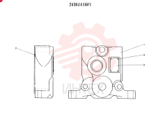 Схема (K905LC) - EXCAVATOR ASN YP1282 (1/85-12/03) 2436Z416F1