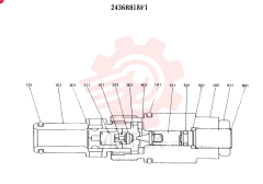 Схема (K905LC) - EXCAVATOR ASN YP1282 (1/85-12/03) 2436R818F1