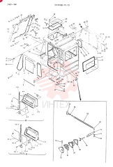 CAB ASSY, Serial Range: LP0601-LP744