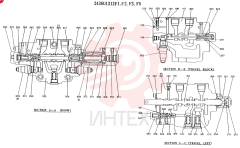 Схема (K907) - MARK II EXCAVATOR ASN YN2956 (GLOBAL) (1/88-12/03) 2436U1312F1 (3)
