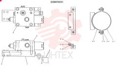 VALVE ASSY,HOLDING CONSISTS OF THE FOLLOWING PARTS 2436R767F1