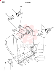 Схема (K907C) - EXCAVATOR BTW LN4201 - LN7000 (1/84-12/03) 24100N2098F2