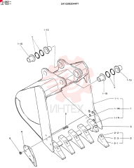 BUCKET ASSY, 0.65M3