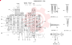 Схема (K907LC) - MARK II EXCAVATOR ASN YQ0565 (GLOBAL) (1/87-12/03) 2436U1231F1 (1)