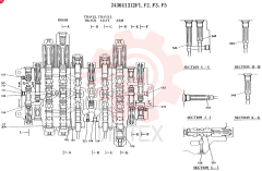 Схема (K907LC) - MARK II EXCAVATOR ASN YQ0565 (GLOBAL) (1/87-12/03) 2436U1312F1 (1)