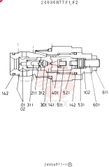 Схема (K907LC) - MARK II EXCAVATOR ASN YQ0565 (NA) (1/87-12/03) 24036R77F1