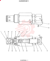 VALVE PRESSURE RELIE 2436R858F1