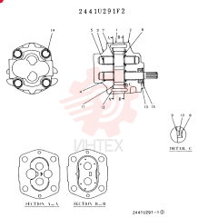 HYDRAULIC PUMP 2441U291F2