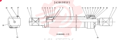 Схема (K907LC) - MARK II EXCAVATOR BTW YQU0001 - YQU0400 (1/87-12/03) 2438U995F1