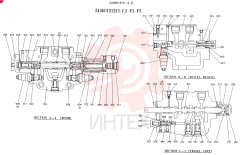 Схема (K907LC) - MARK II EXCAVATOR BTW YQU0001 - YQU0400 (1/87-12/03) 2436U1312F1 (3)