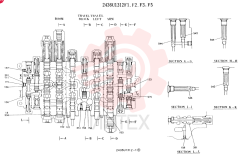 Схема (K907LC) - MARK II EXCAVATOR BTW YQU0001 - YQU0400 (1/87-12/03) 2436U1312F1 (1)