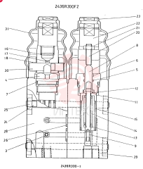 Схема (K909A) - EXCAVATOR ASN LQ0795 (1/83-12/03) 2436R300F2