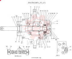 Схема (K909A) - EXCAVATOR ASN LQ0795 (1/83-12/03) 2441U438F1