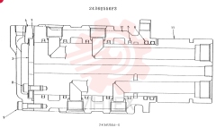 Схема (K909A) - EXCAVATOR ASN LQ0795 (1/83-12/03) 2436U556F3