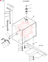 Схема (K909LC) - MARK II EXCAVATOR ASN LL1488 (1/87-12/03) 24100N4026F7