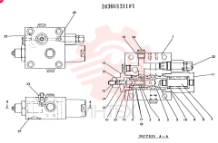VALVE ASSY, HOLDING, CONSISTS OF THE FOLLOWING PARTS 2436U1311F1