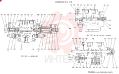 Схема (K909LC) - MARK II EXCAVATOR BTW LL1207 - LL1487 (1/87-12/03) 2436U1313F1 (3)