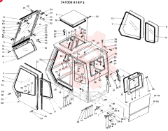 CAB ASSY, CONSISTS OF REF 2 TO 21