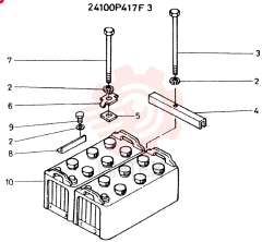 MOUNT ASSY, BATTERY CONSISTS OF REF. 2 TO 10