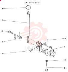 Схема (K935) - EXCAVATOR BTW L70106 - L70166, LU0067 (1/76-12/03) 24100N890F1
