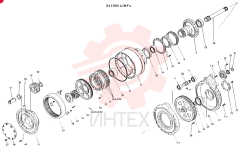 Схема (K935) - EXCAVATOR BTW L70106 - L70166, LU0067 (1/76-12/03) 24100X419F4