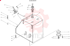 TANK ASSY, FUEL CONSISTS OF REF. 1 TO 17