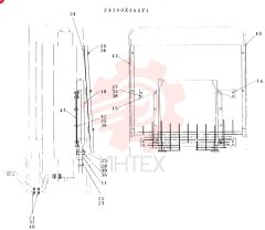 HYDRAULIC OIL COOLING LINE CONSISTS OF REF 1 THRU 46 24100X852F1 (1)