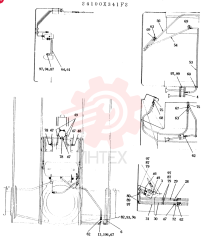 BRAKE AIR LINES ASSEMBLY CONSISTS OF REF 1 TO 111 24100X341F2 (2)