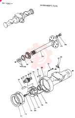 AXLE ASSY, FR., Serial Range: RK.1003-RK.1350 24100X1800F3 (2)