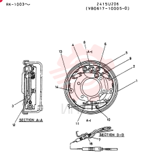 PARKING BRAKE VB0617-10005-0